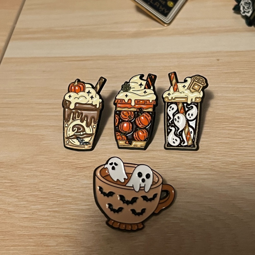 Halloween Themed Enamel Pins